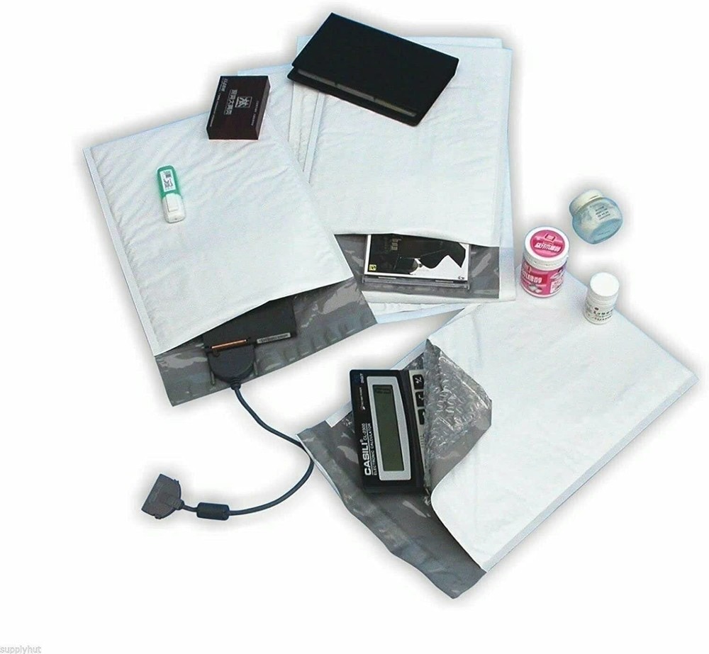 100#DVD 7.25"x9.75" Poly Bubble Padded Envelope Mailers Shipping Case