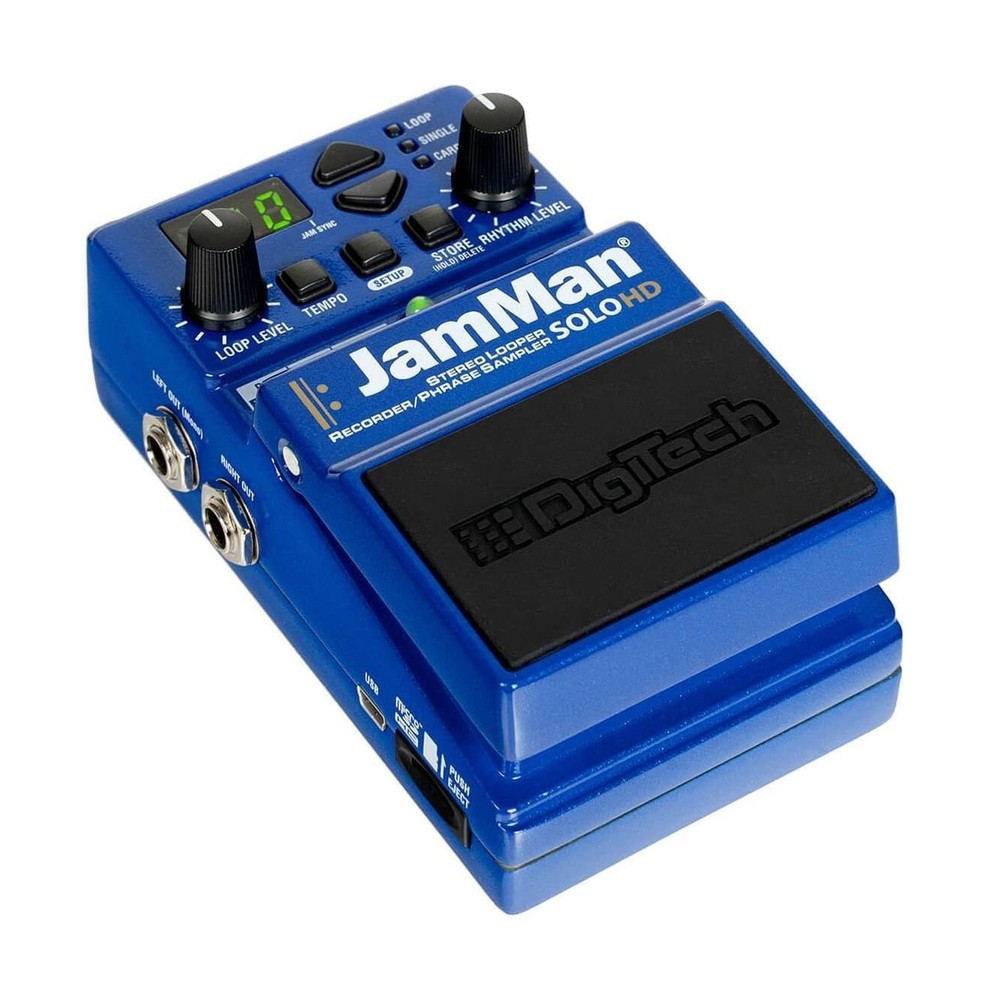 Digitech JamMan Solo HD Stereo Looper Pedal - Bundle with 2 Patch Cables and ...
