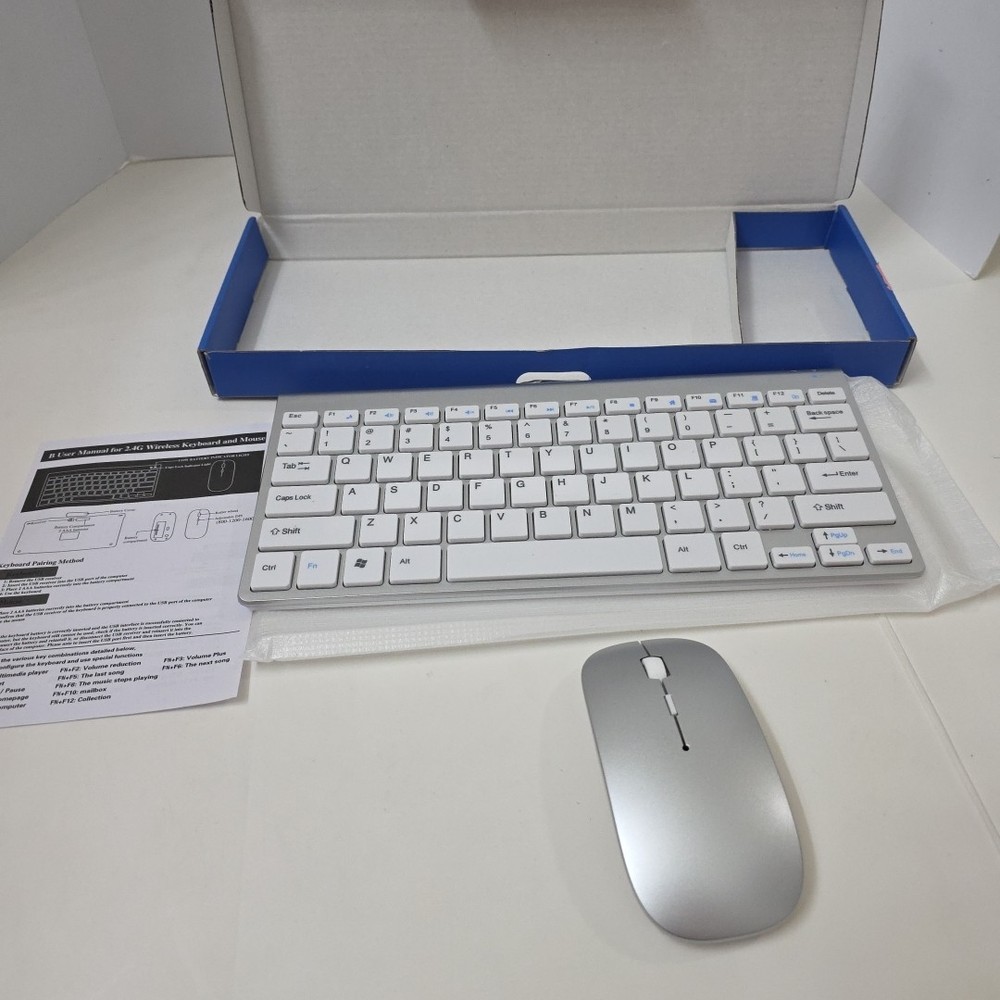 Mini Wireless Keyboard And Mouse Set Waterproof 2.4G For Mac Apple PC Computer