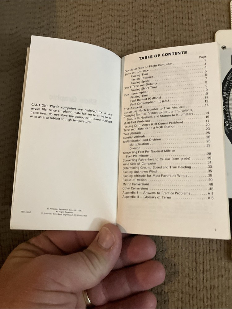 Jeppesen Sanderson Flight Computer