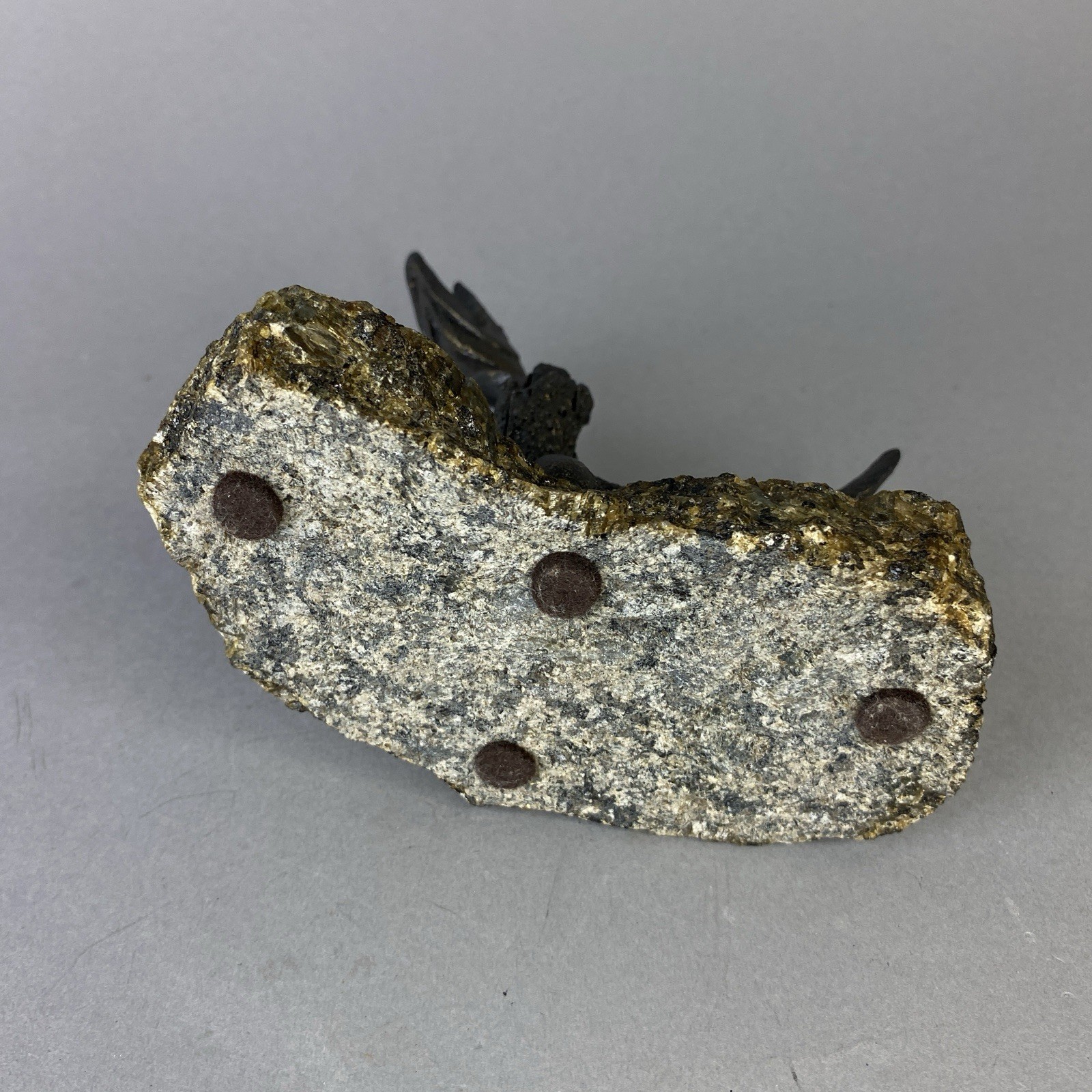 Vintage Metal Bronze Muskie Pike Leaping Jumping Fish Sculpture