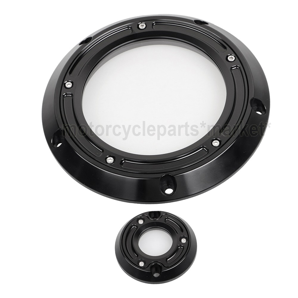 See Through CNC Engine Derby Timing Timer Cover For Harley Electra Glide FLHTCU