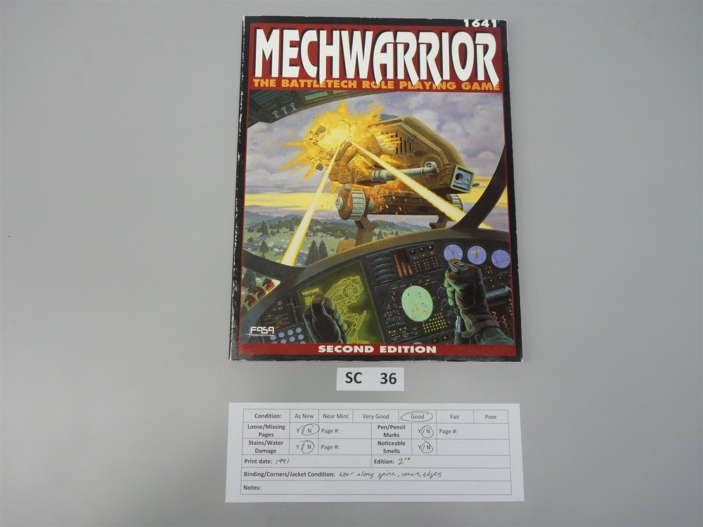 Mechwarrior - Battletech RPG: Second Edition Core Book