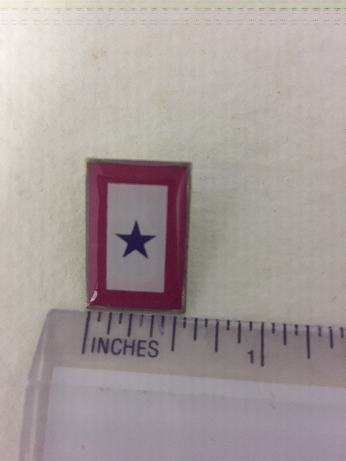 BLUE SERVICE STAR LAPEL PIN Made in USA Military service