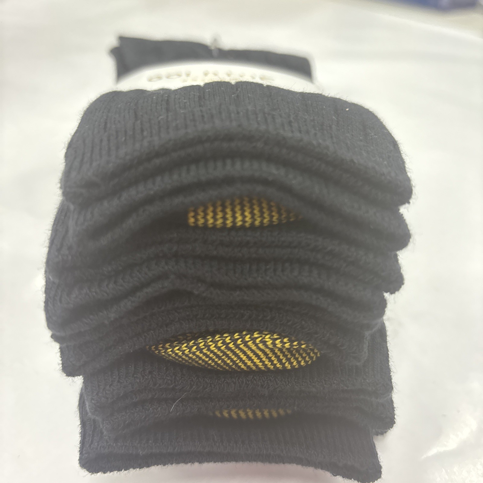 6 Pairs Gold Toe Casuals Women's Ribbed Crew Mid-Calf Socks Black Size 6-9