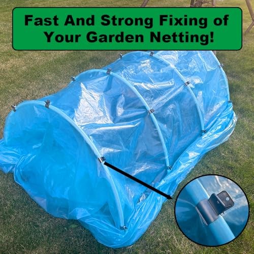 Stainless Steel Garden Clips, Extra Wide Strong Fixing Greenhouse Clips For