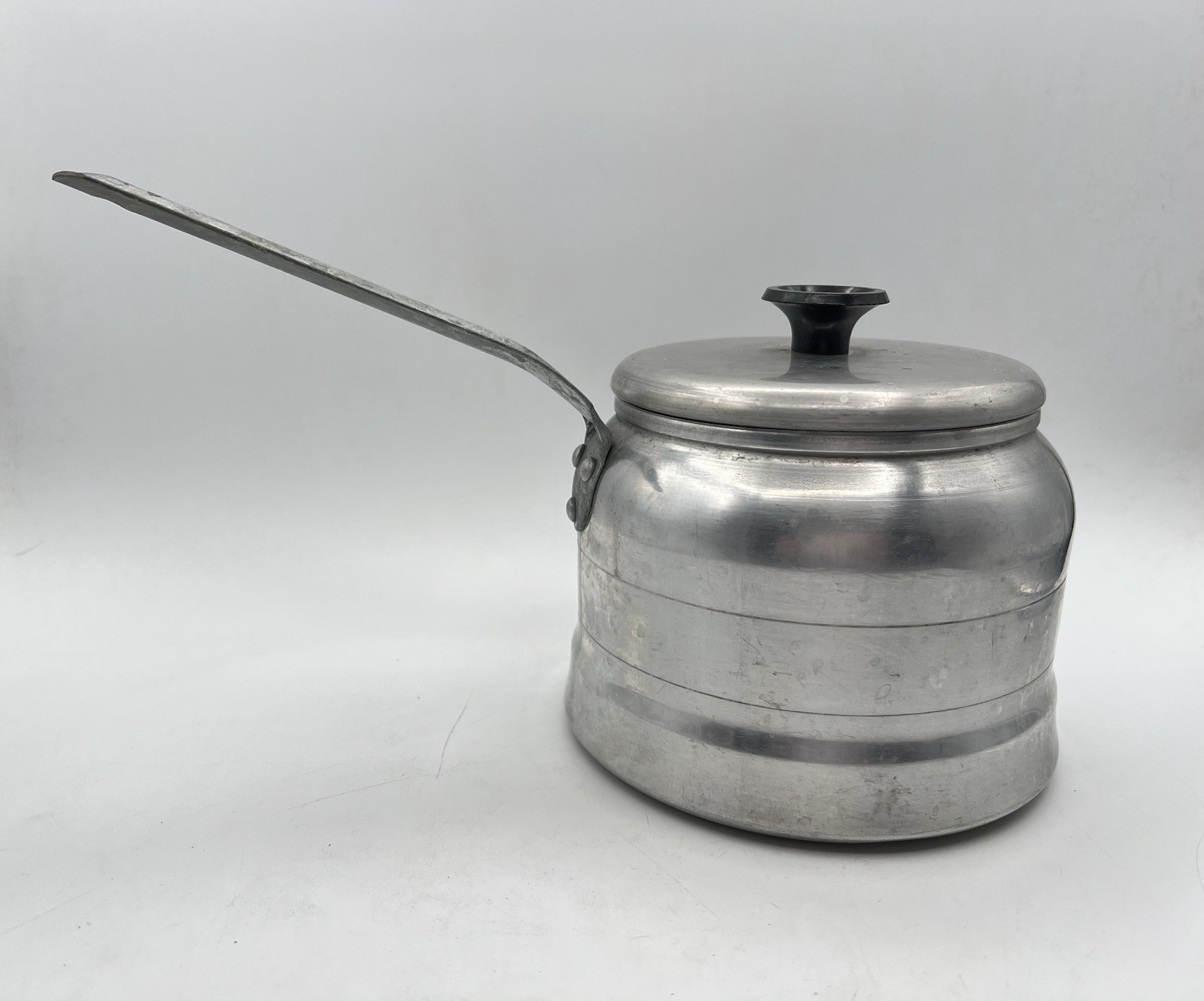 Vintage Comet Double Pot with Lid Camping Cookware Outdoor Retro Kitchen