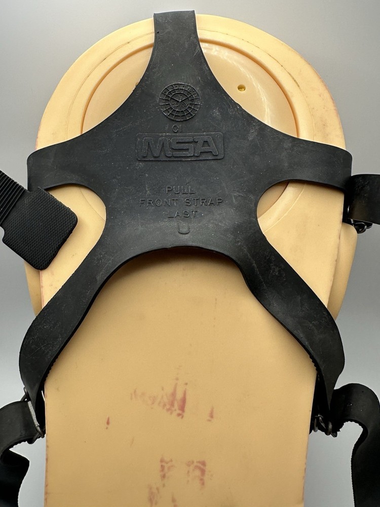 Vintage MSA Full Face Adjustable Gas Mask
