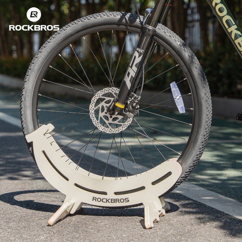 ROCKBROS Wooden Bike Stand Easy Bicycle Storage Rack For Road Mountain Bikes