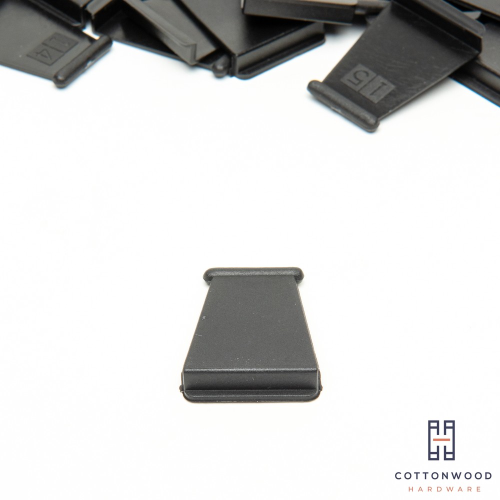 SOLID Pull Tabs for Window Screens - BLACK -- MADE IN THE USA - FREE SHIPPING