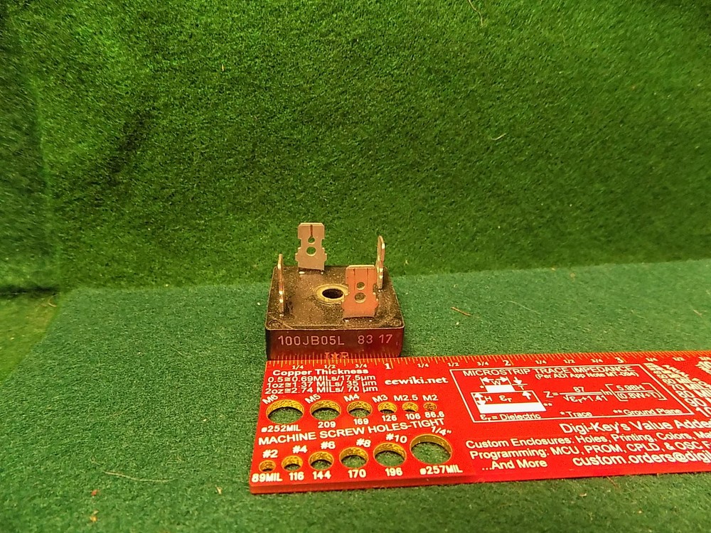 (1) International Rectifier 100JB05L 50 VDC 10 Amp Bridge Rectifier Assembly NEW