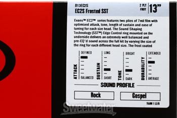 Evans EC2 Drumhead - 13" - Frosted