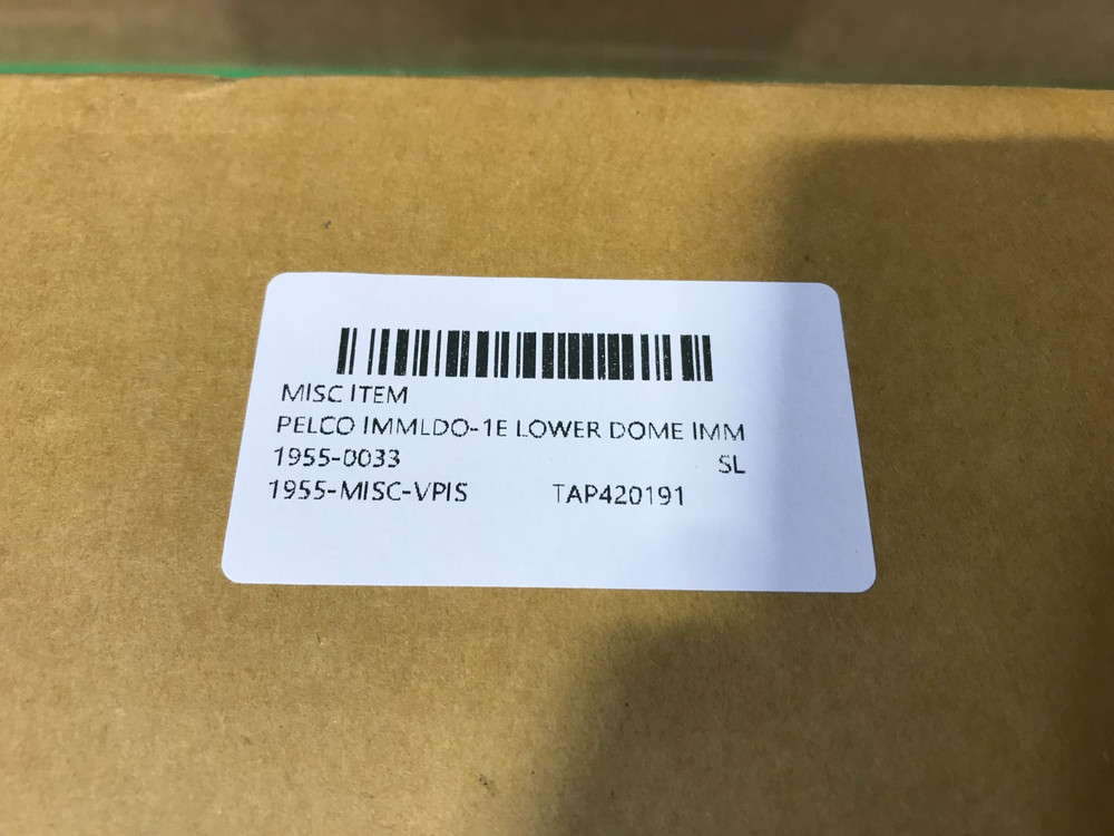 Pelco Lower Dome IMM Envr Clear Gray Environmental IMMLD0-1E