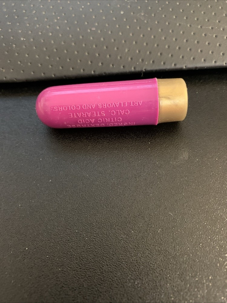 Vintage: 1981: CeDe CANDY LIPSTICK Plastic Container: 2.25” : PURPLE