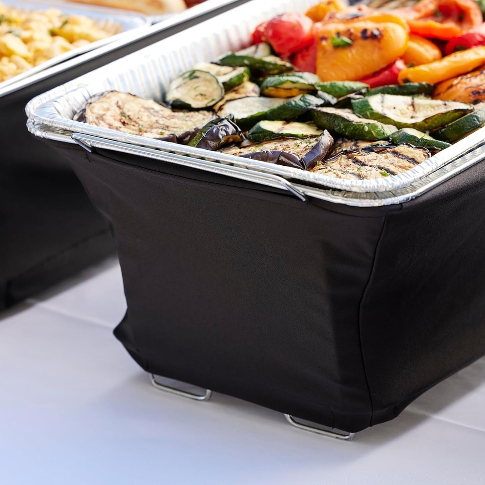 Professional 2-Pack Chafer Wind Guards - Breeze and Flame Protection for Buffets
