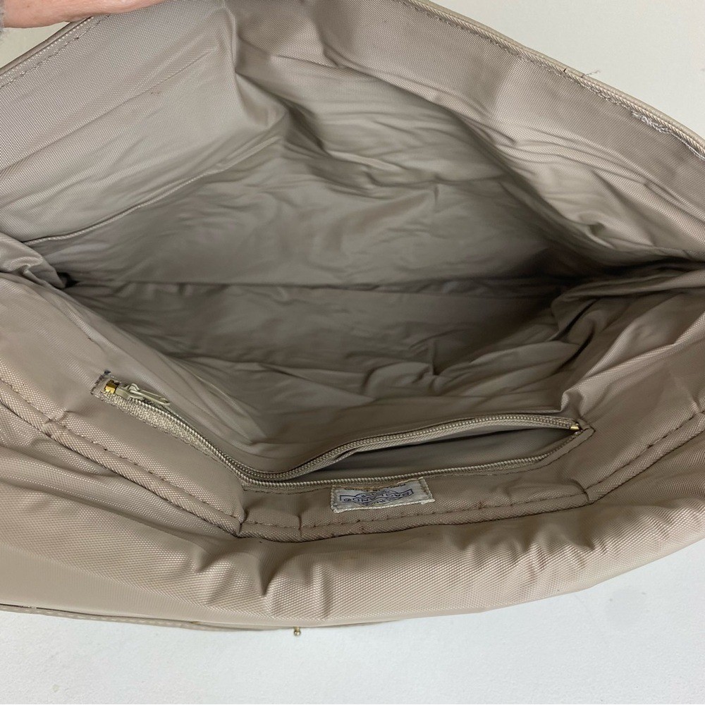 Vintage 80s Bagland Faux Leather Tapestry Patchwork Large Clutch Purse Wristlet