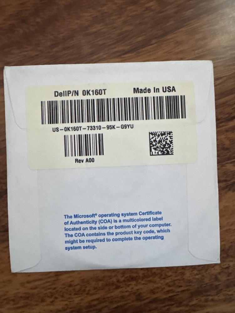 Microsoft Windows XP Professional Service Pack 3 Dell Reinstallation CD (04PW6N)
