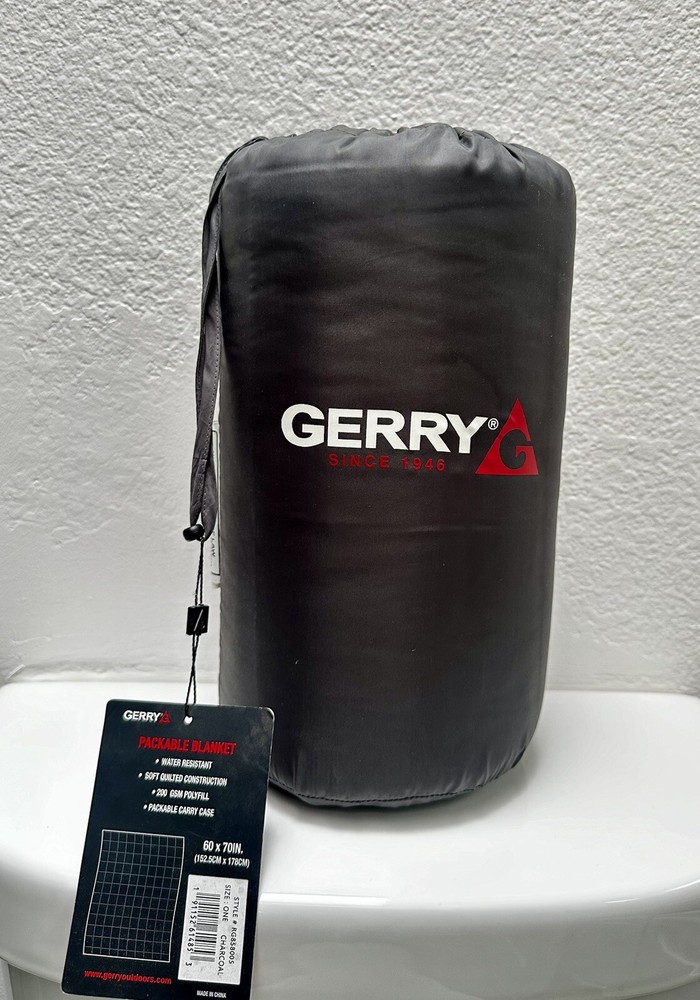 Puffy Camping Blanket Packable Gray Gerry Brand
