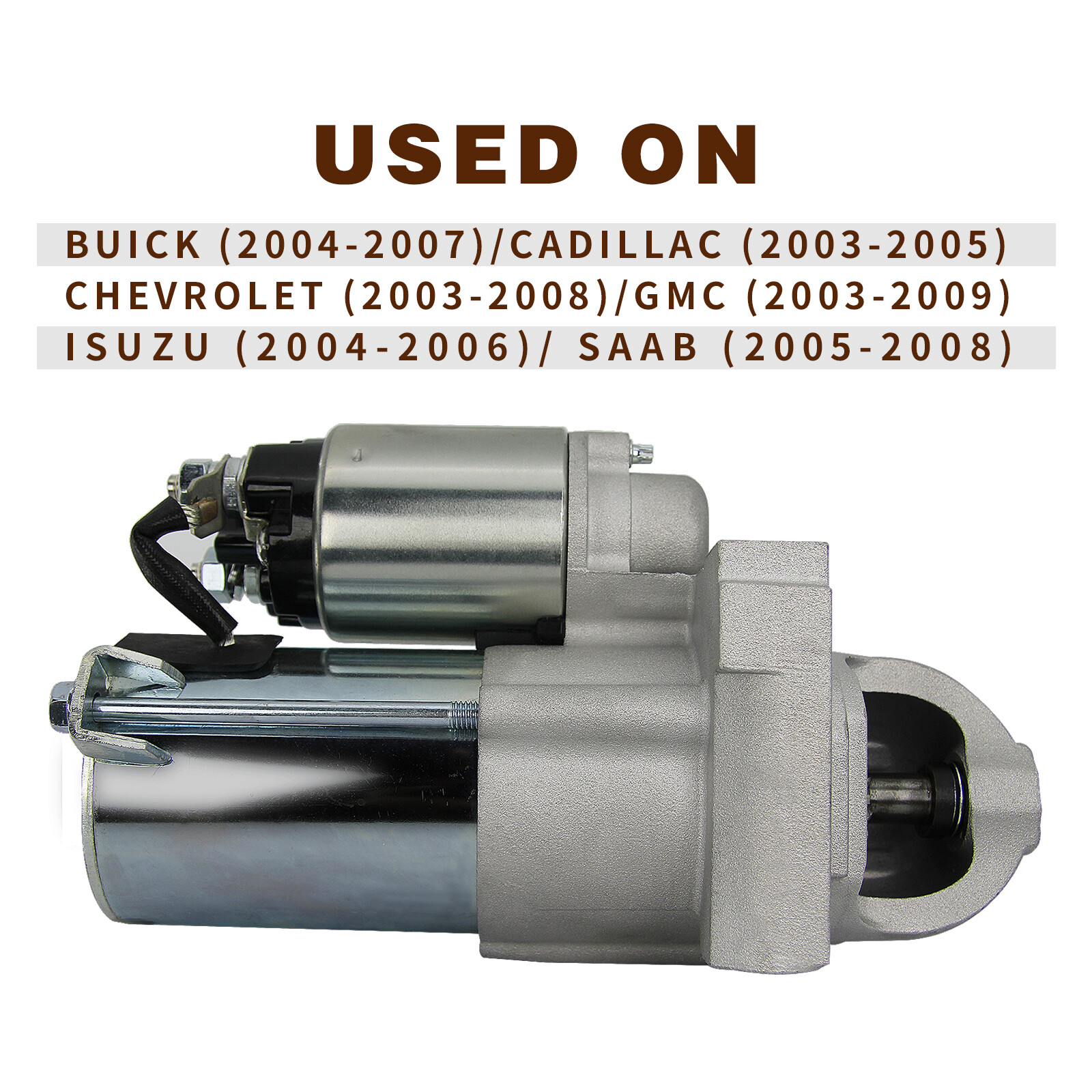 Starter For Chevrolet Silverado Standard Cab Pickup 4.8L 5.3L 2004-2008 Tahoe