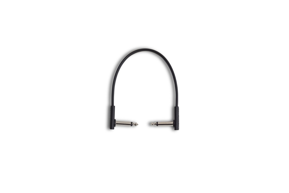 RockBoard Flat Patch Cable 20cm / 7.87" Black