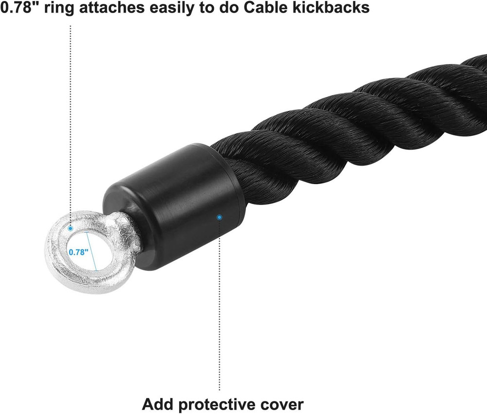 Pull down Rope Single Grip Tricep Bicep Exercise Attachment for Cable