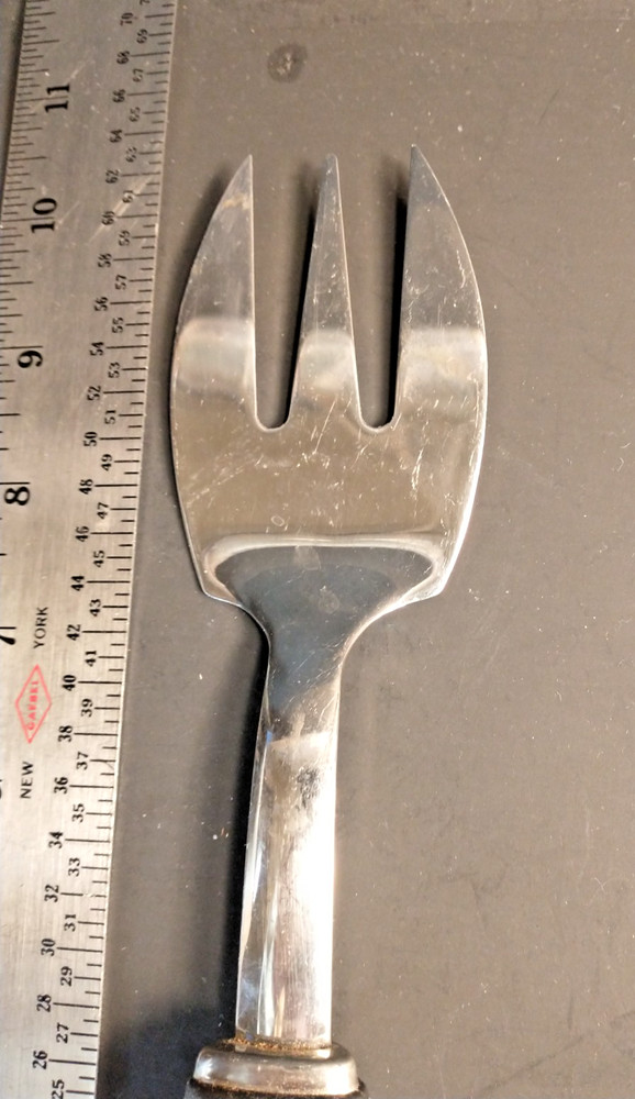 Pfaltzgraff Yorktowne Ceramic Handle Serving Fork 10.25" long