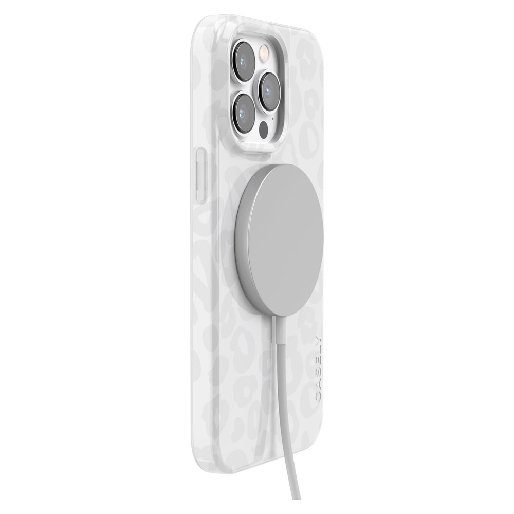 Casely iPhone 14 Pro Max Case | Into The Wild | White Snow Leopard | Compatible
