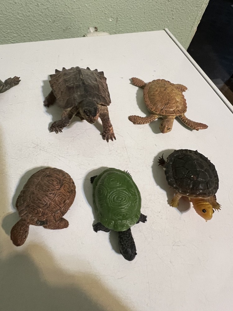 Seven Different Turtle Figurines