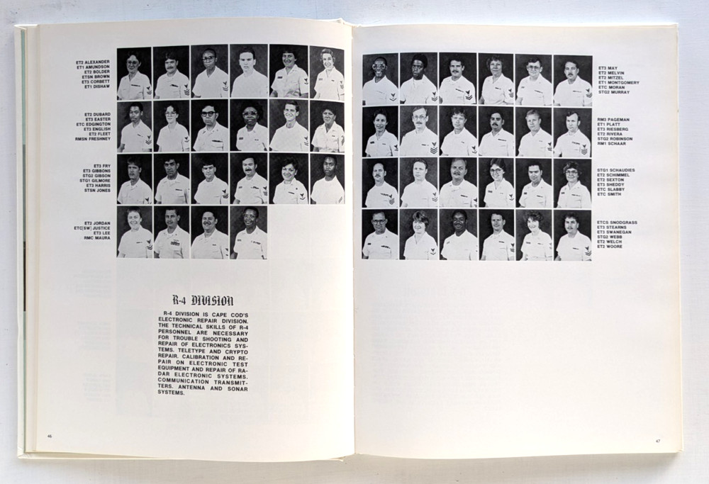 USS CAPE COD AD-43 1986 WESTPAC CRUISE BOOK