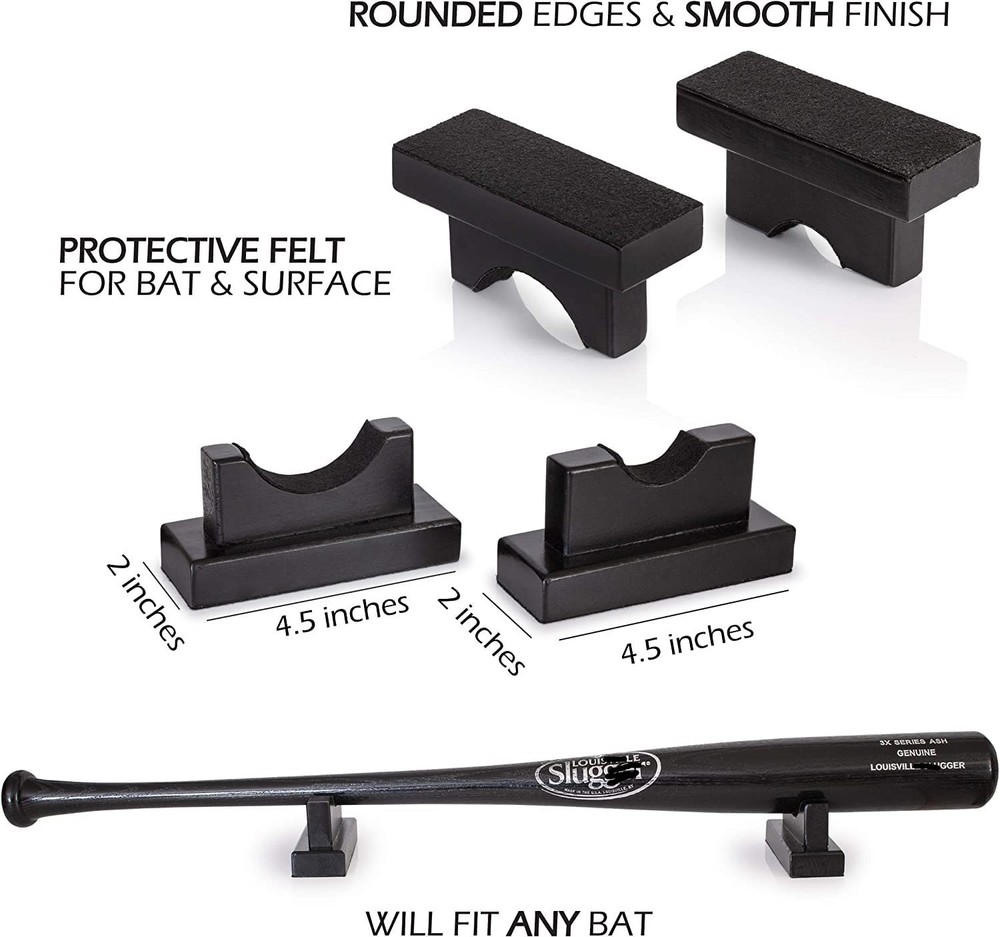 FAMOORE Baseball Bat Display Stand for Table or Table - Replacement Case or S...