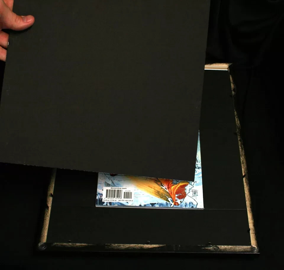 Comic Book Wall Mount Display Modern/Current Comic Book Wood Frame UV Protected