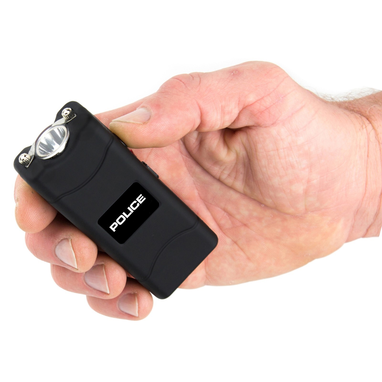 POLICE Stun Gun Flashlight Burn Pepper Spray Combo Women Self Defense 801 Black