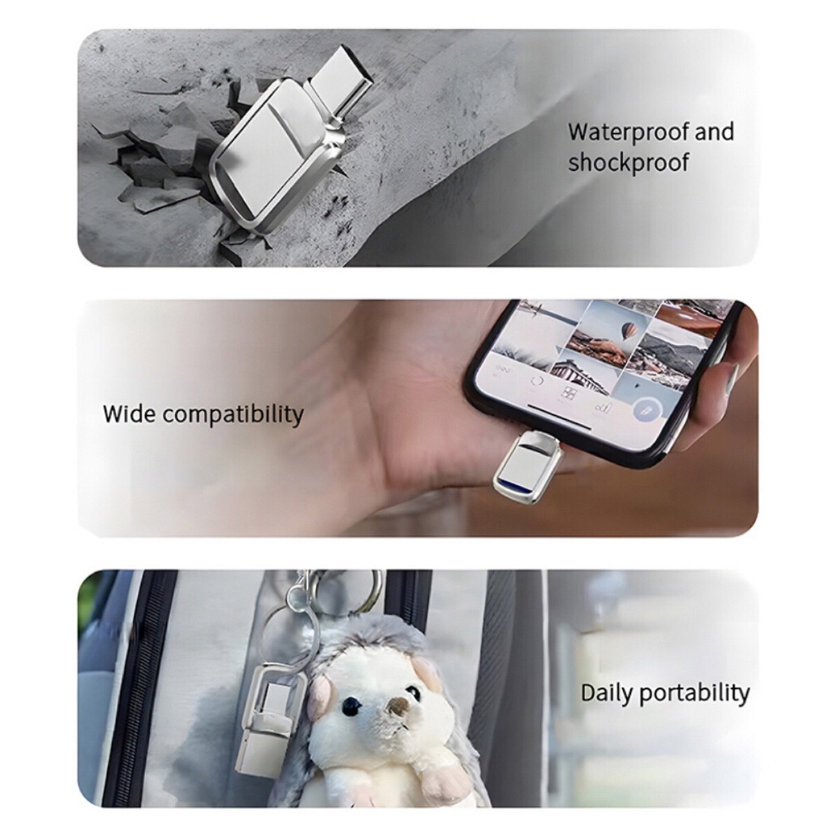 Type C USB 3.0 Flash Drive Thumb Drive Memory Stick for PC Laptop 1TB 2TB lot