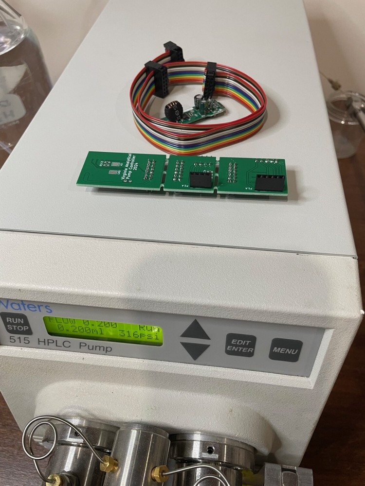 Controller hardware for Waters 515 HPLC Pump, DIY converter, python scripts