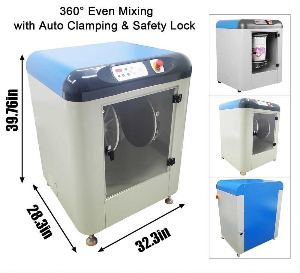 0.5L-20L Paint Shaker Mixer 110V Automatic Emulsion Mixing Blending Machine