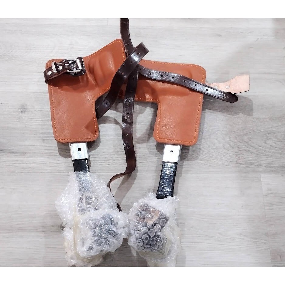 JATCSG Upgrade Cowhide Professional Tree Climbing Arborist Harness Safety Gear
