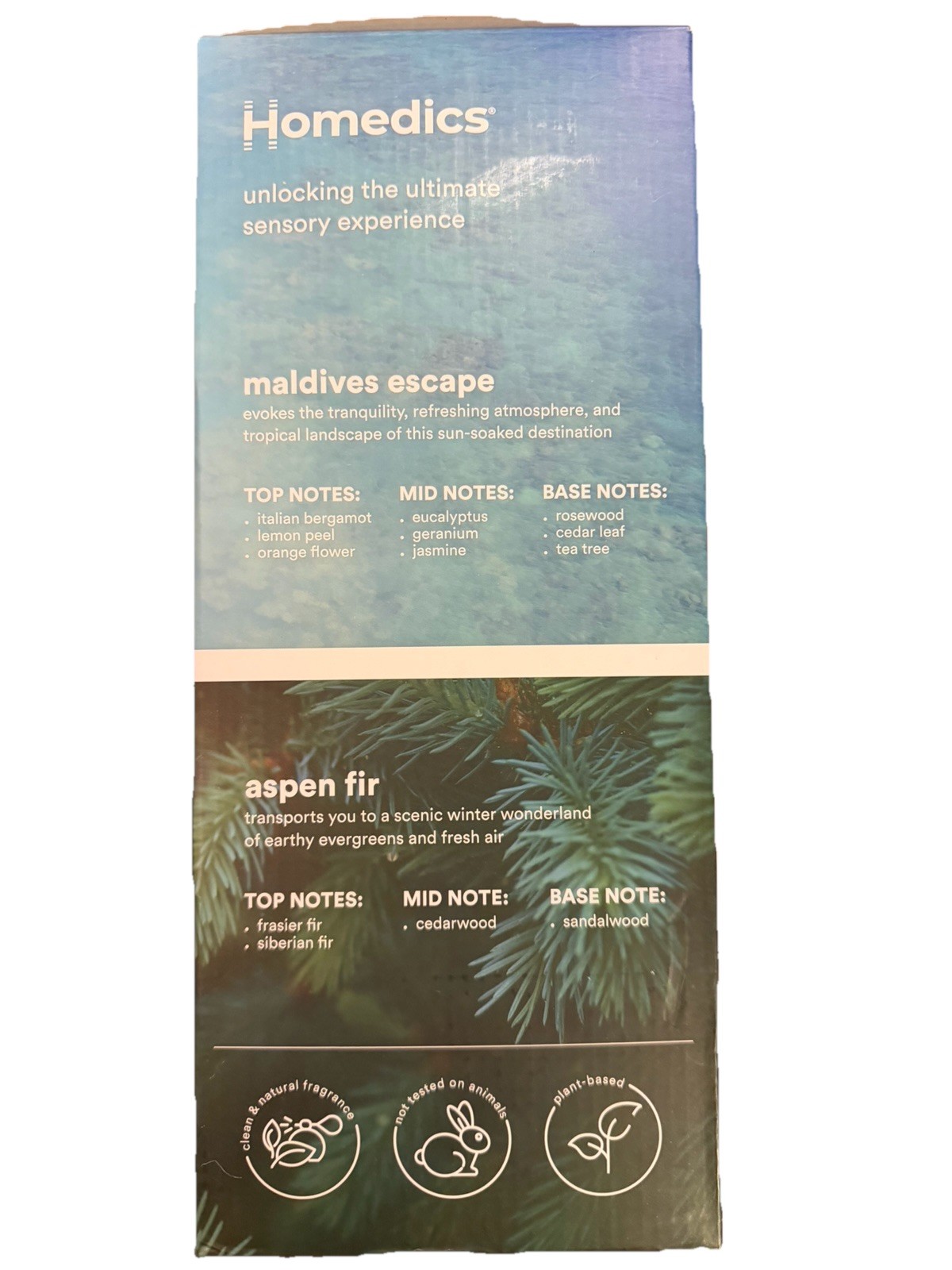 Homedics SereneScent Waterless Fragrance Diffuser + 2 Fragrance Bottles + Remote