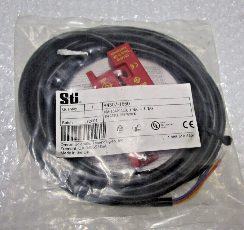 OMRON STI 44507-1660 Interlock Switch,1NO/1NC,ABS