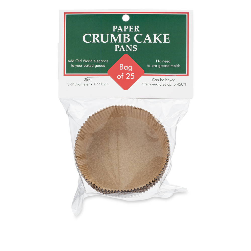 25-Pack Crumbcake Baking Papers
