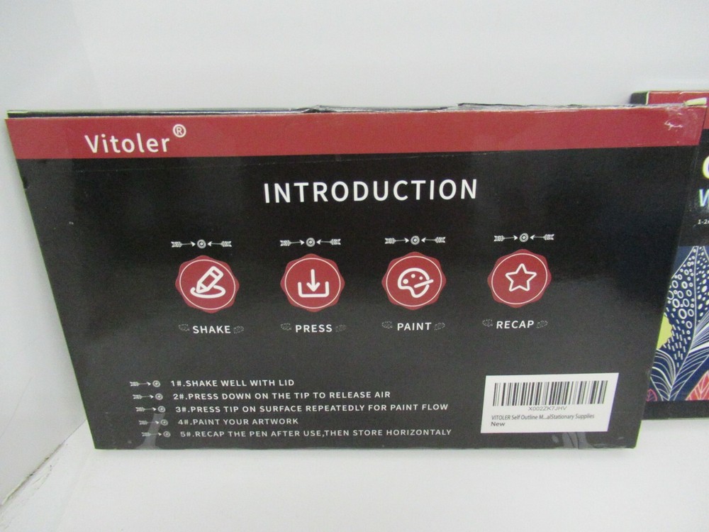 vITOLER Outline Marker WIDE APPLICATION 18 COUNT X2 BOXES