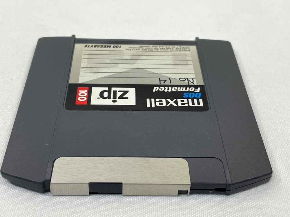 Used Maxell DOS Formatted ZIP 100 ZIP100 100MB Disk - Tested and Working