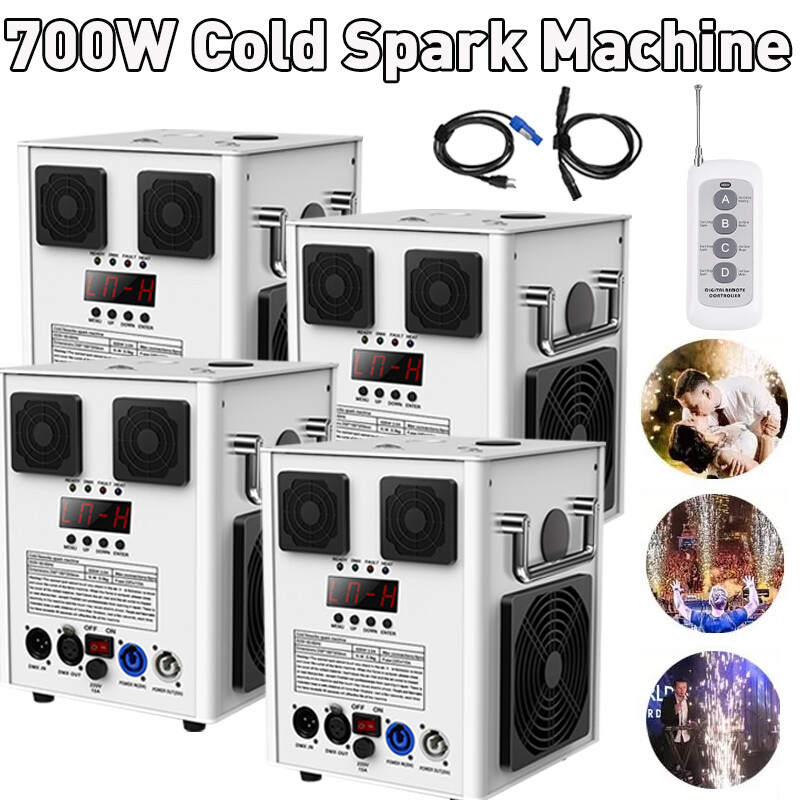 700W Cold Spark Machine Stage Effect DMX Firework DJ Event Party Wedding Club