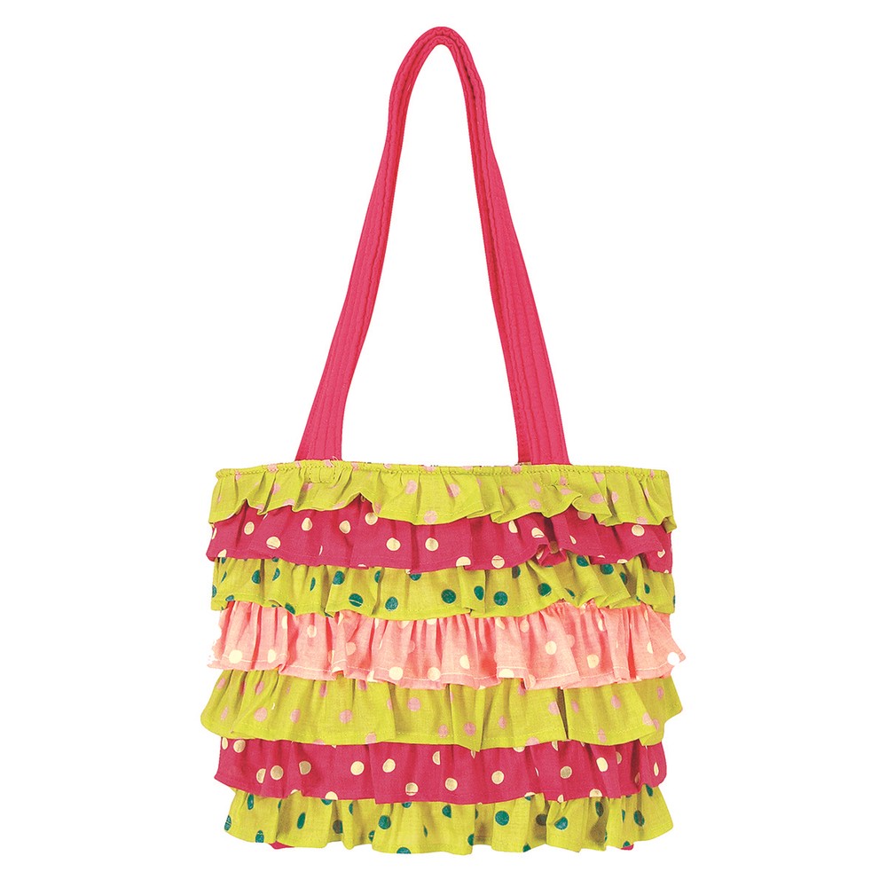 Polka Ruffle Tote