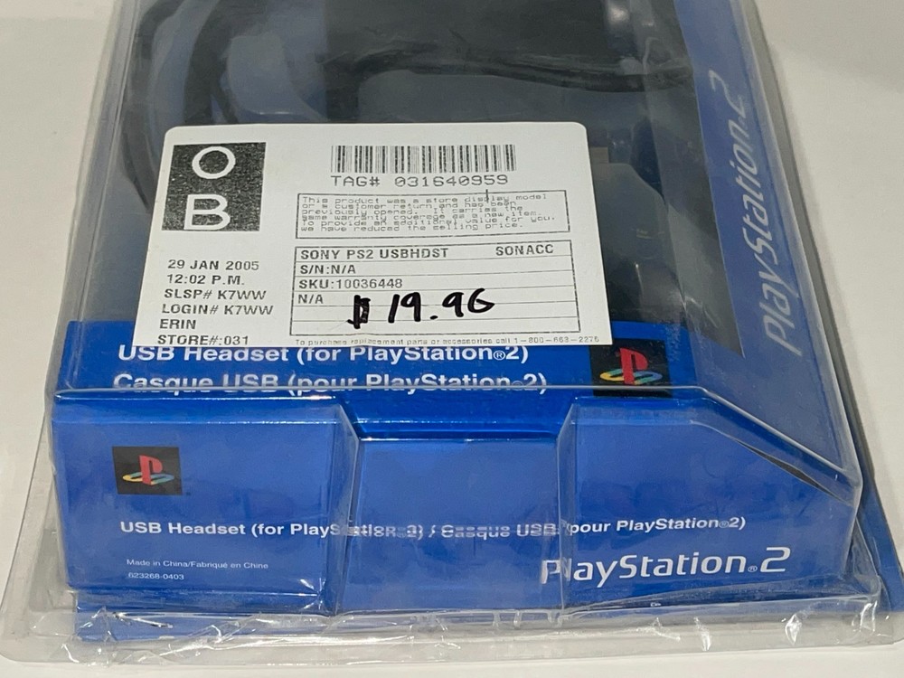 Logitech USB Headset Compatible with Sony PlayStation 2 - Open Box