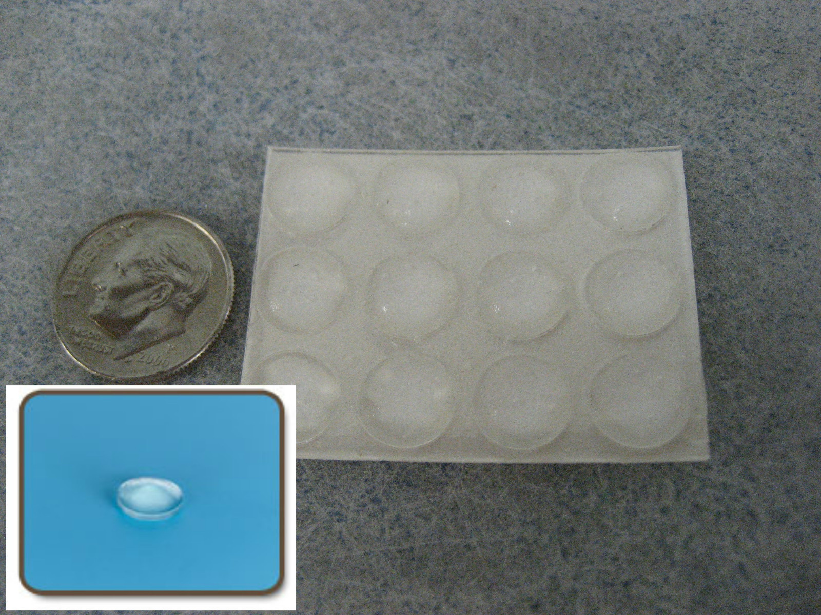 96 RUBBER FEET BUMPER ADHESIVE DOOR DRAWER CABINET KITCHEN COMPUTER DESK MAC-901