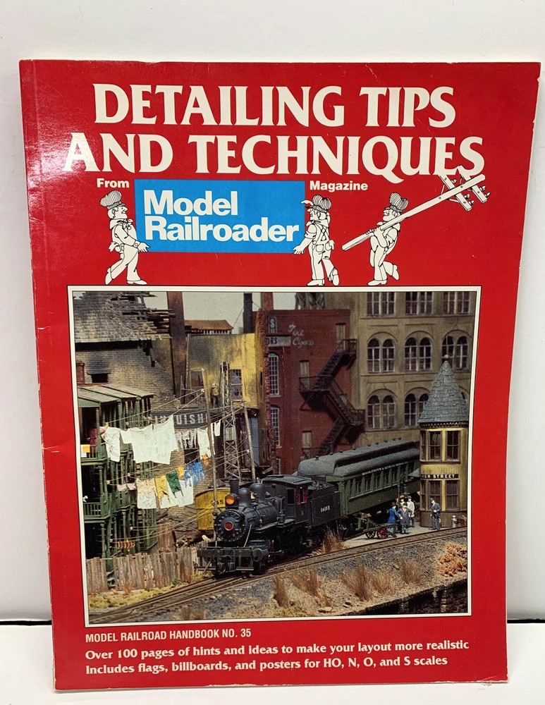 Three Model Railroad Books - ABC Model Railroading Guide Detail Techniques.Used!