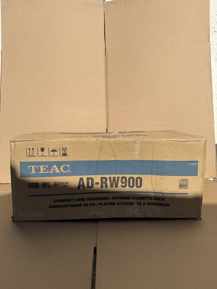 TEAC AD-RW900 CD Compact Disc Recorder Reverse Cassette Deck USB - Black -SEALED