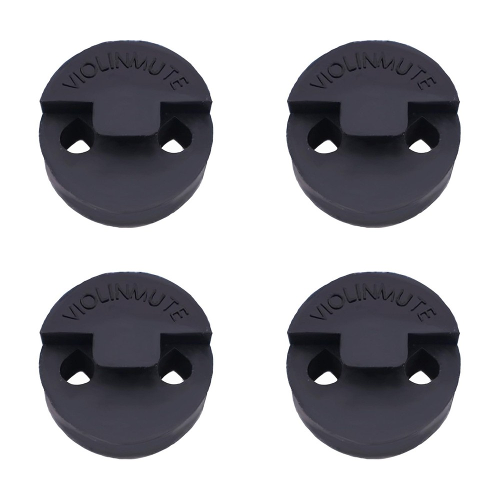 4 Pack Violin Practice Mute, Round Rubber Mute for Violin & Small Viola
