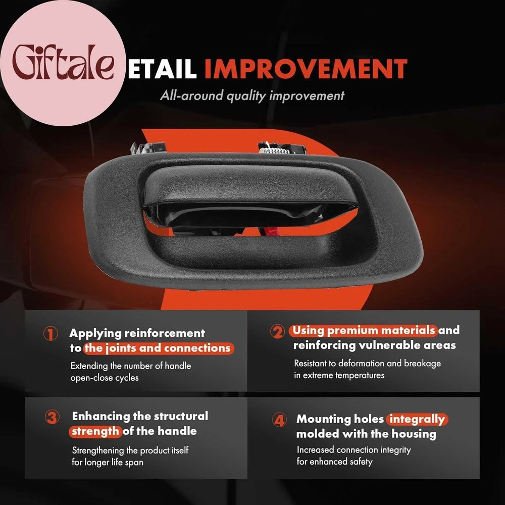 - Tailgate Handle & Bezel Assembly - Compatible with 1999 2000 2001 2002 2003 20