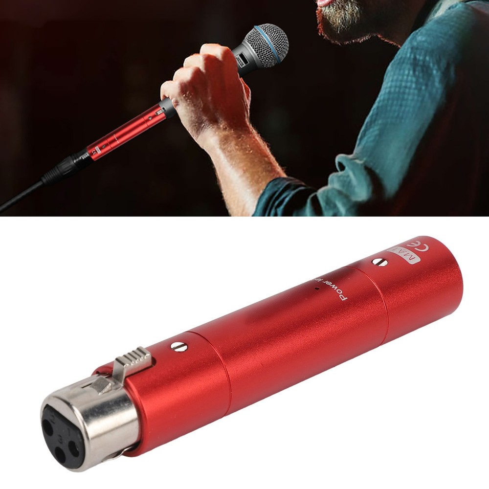 Inline Microphone Preamp Lossless Amplification Dynamic Active Inline Mic